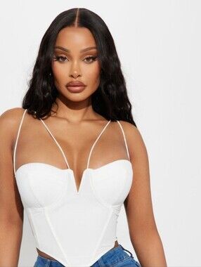 Fashion-nova Women's White Corset